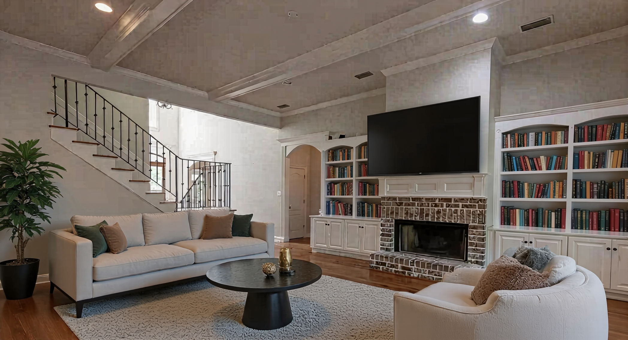 The same room with a new design.